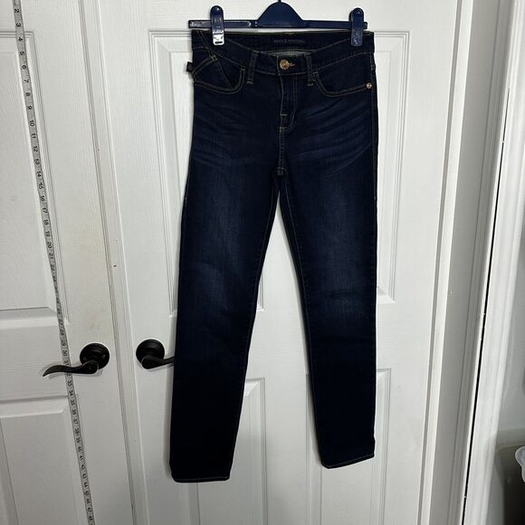 ROCK & REPUBLIC Berlin Jeans Dark Wash Pockets 30x29 Size 10 Skinny - Picture 2 of 12